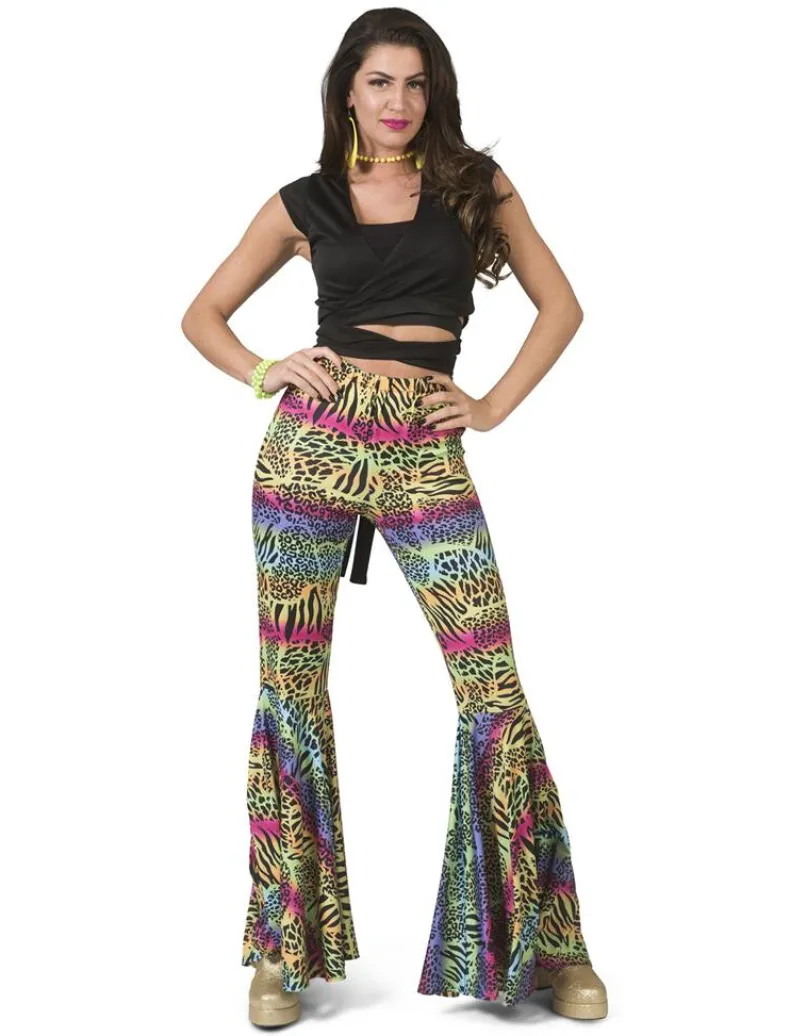 Hippie Broek met Dieren Print Dames - Maat 36/38