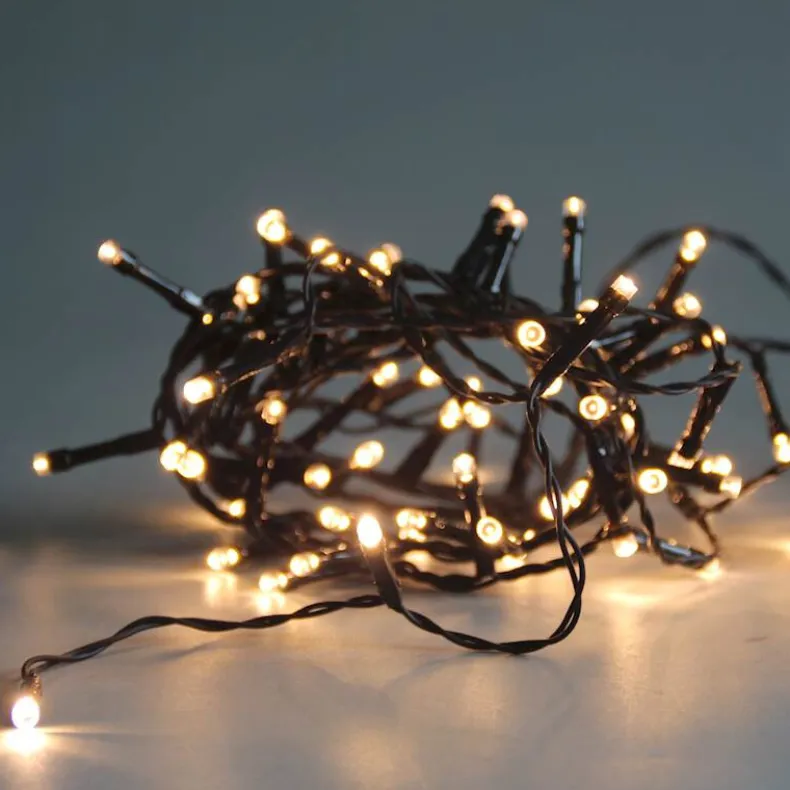 Lichtsnoer met 180 lampjes warm wit LED - 12,5m