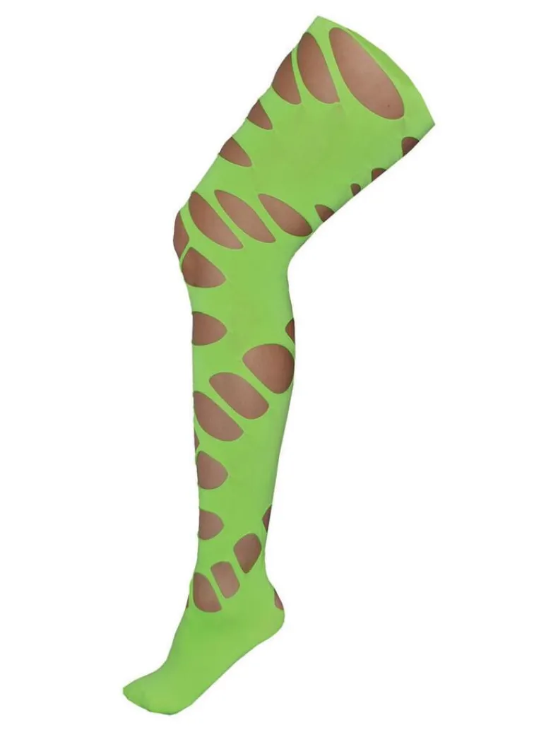 Fluo Panty met gaten - Groen