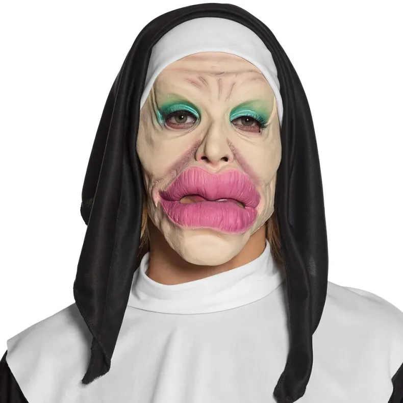 Latex gezichtsmasker Holy lips