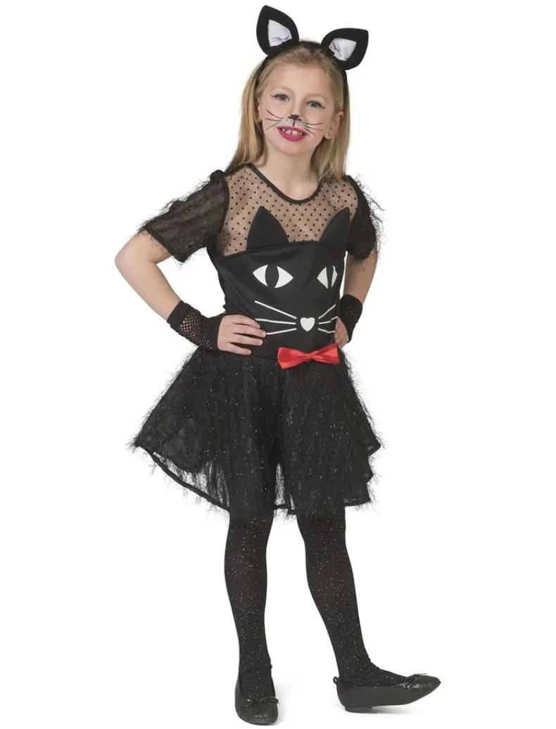 Verkleedjurk Black Kitty - Maat 116