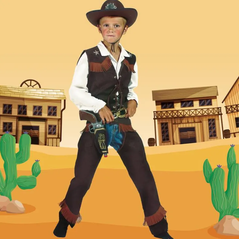 Cowboy Kostuum Chaps - Maat 116