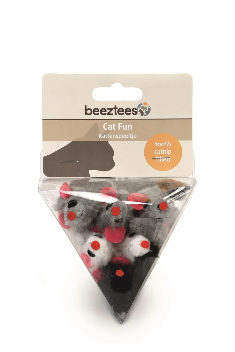 6 muisjes in bont 6 cm