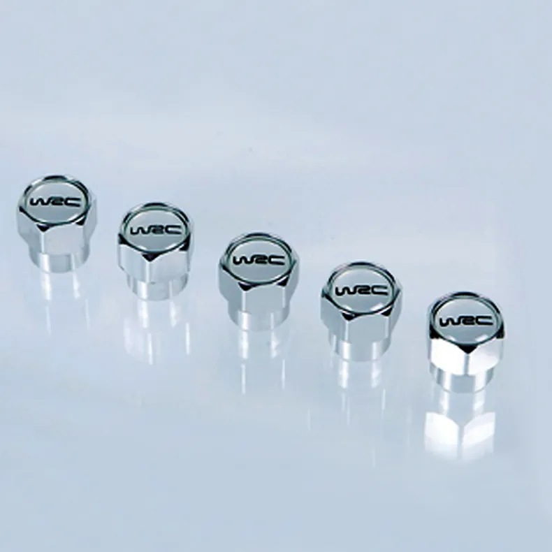 5 ventieldopjes aluminium