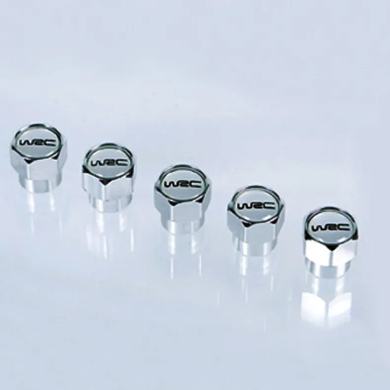 5 ventieldopjes aluminium