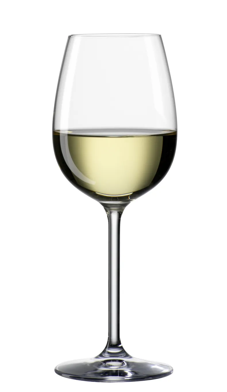 6 witte wijnglazen Clara