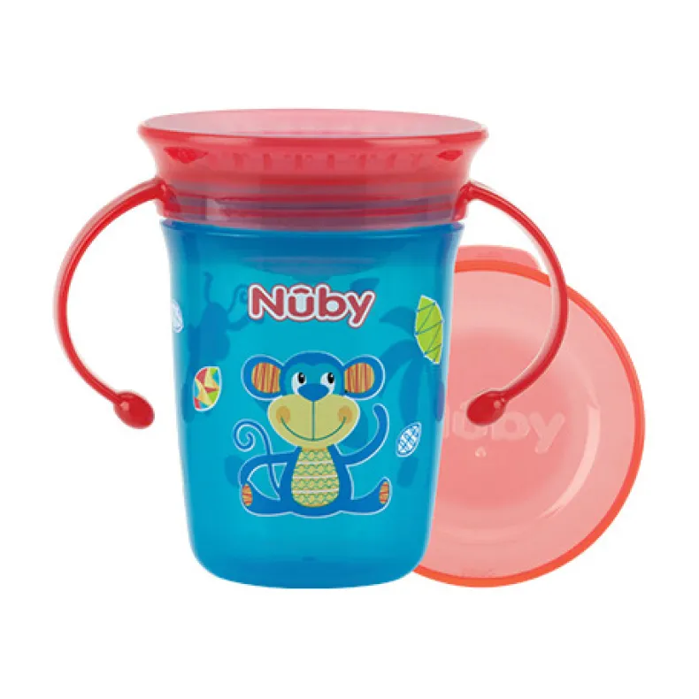 360° Wonder cup met handvatten -AQUA- 240ml - 6m+