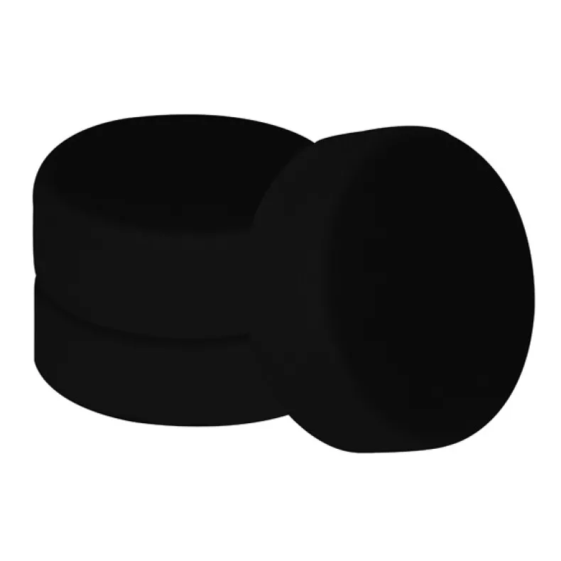 3 x poetspad zwart 150 mm