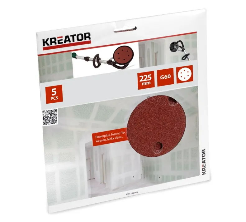 5 x schuurpapier 225 mm K60