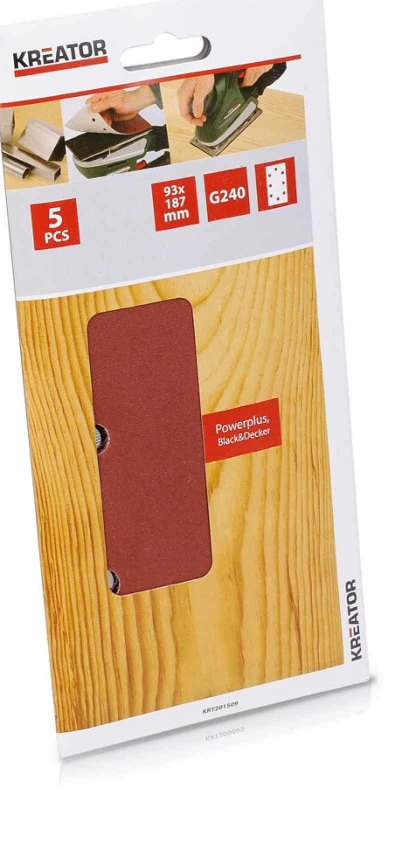 5 x schuurpapier 93 x 187 mm K240