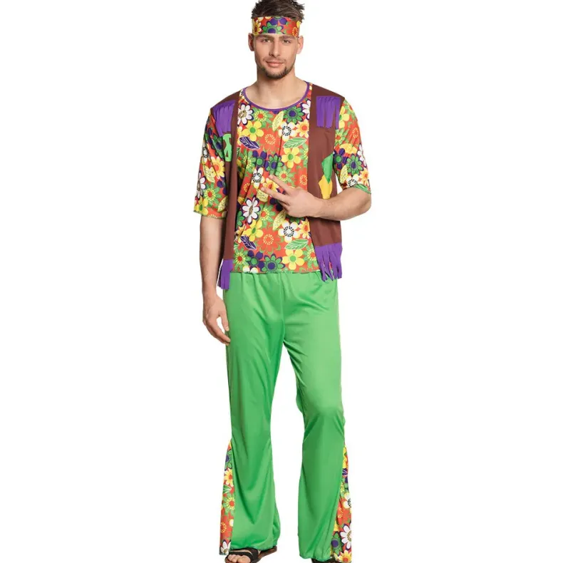 Kostuum Woodstock Hippie Man - M/L