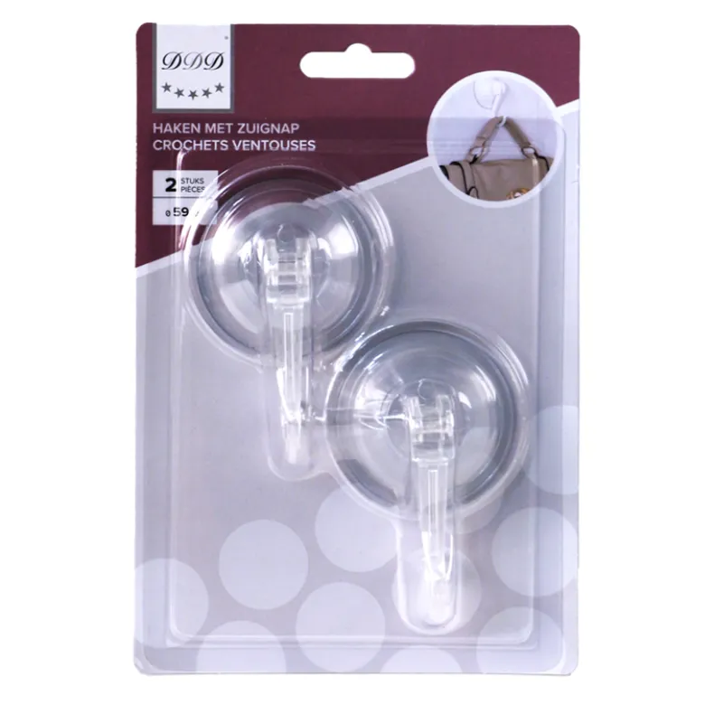 zuignaphaken transparant 59 mm 2 stuks