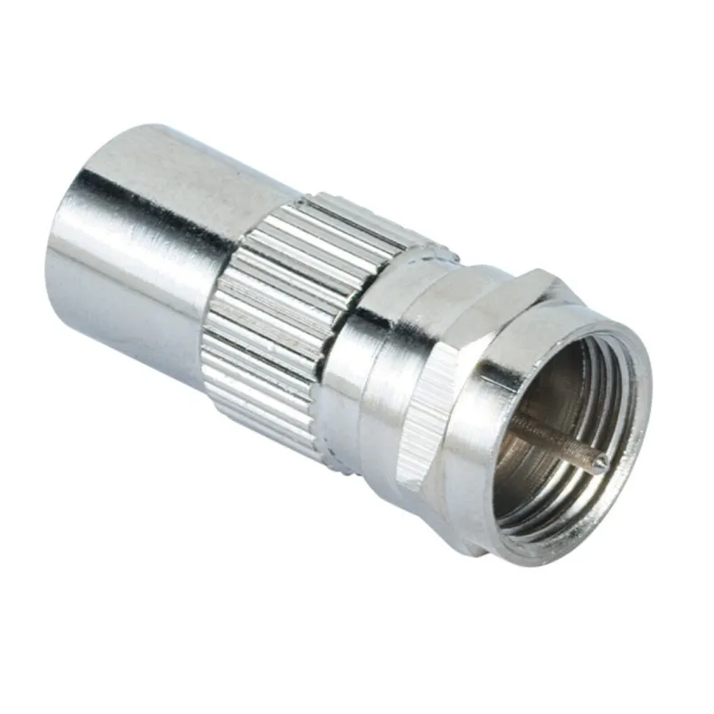Adapter coax - plug - f - plug