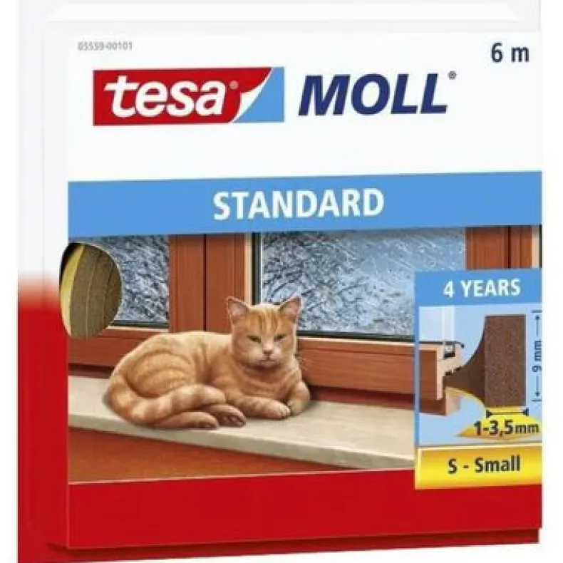 Afdichtingstape 6 m x 9 mm bruin