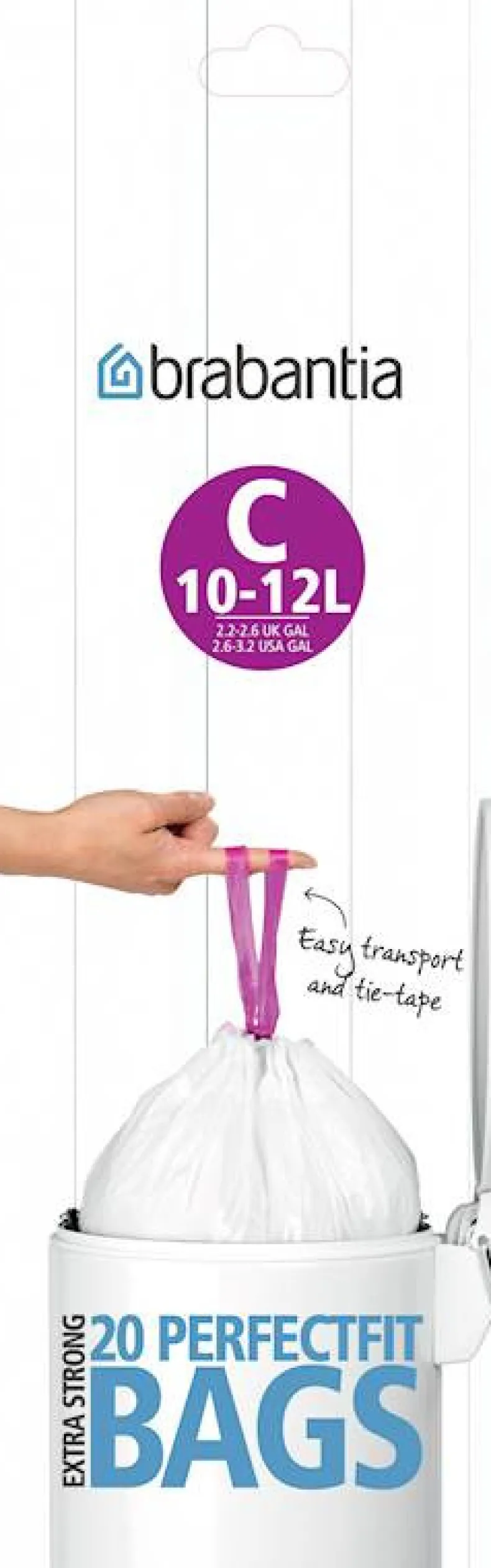 Afvalzak 10 - 12 L string 20 stuks