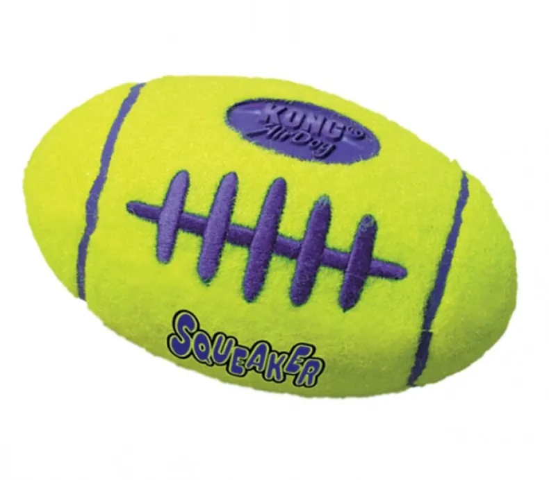 Air squeaker football geel M
