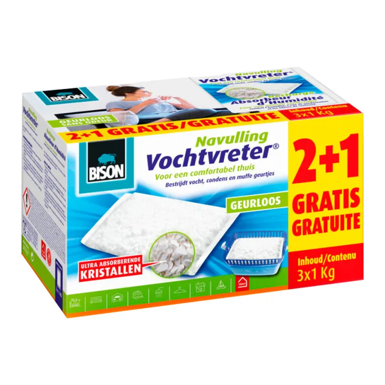 Airmax vochtvreter navulling 3x1 kg