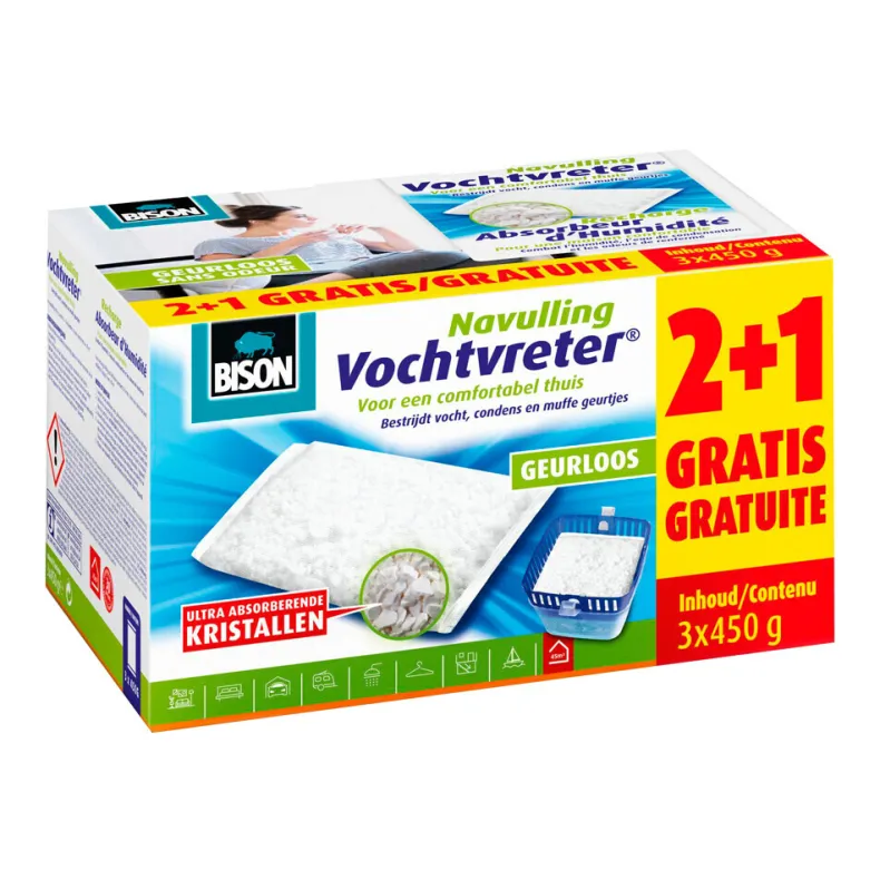 Airmax vochtvreter navulling 3x450 g