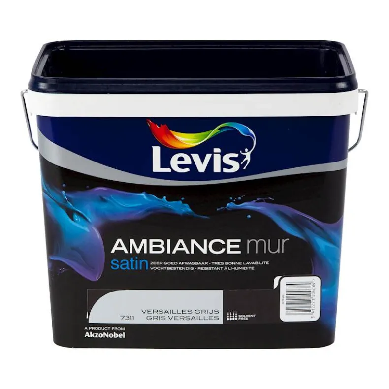 Ambiance mur satin versaille grijs 5 L