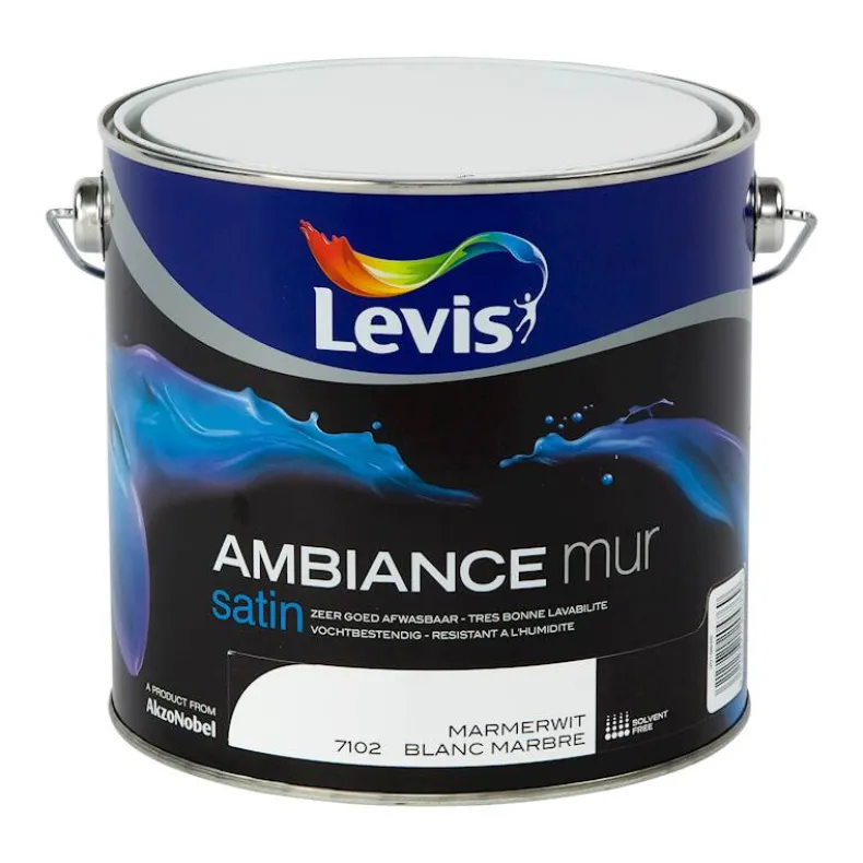 Ambiance mur satin marmerwit 2,5 L