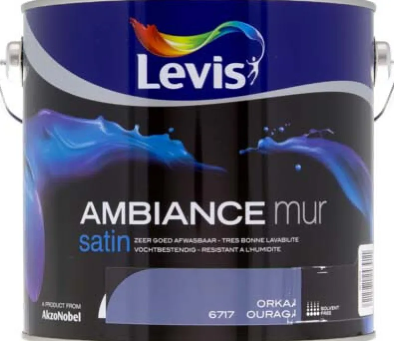 Ambiance muurverf satin 2,5 L orkaan