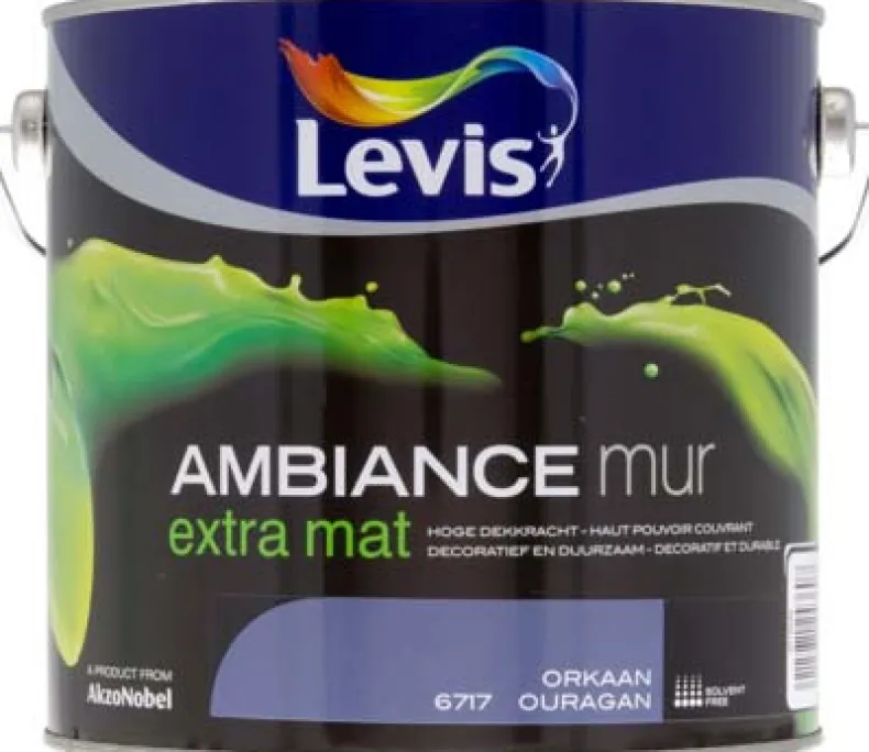 Ambiance muurverf extra mat 2,5 L orkaan