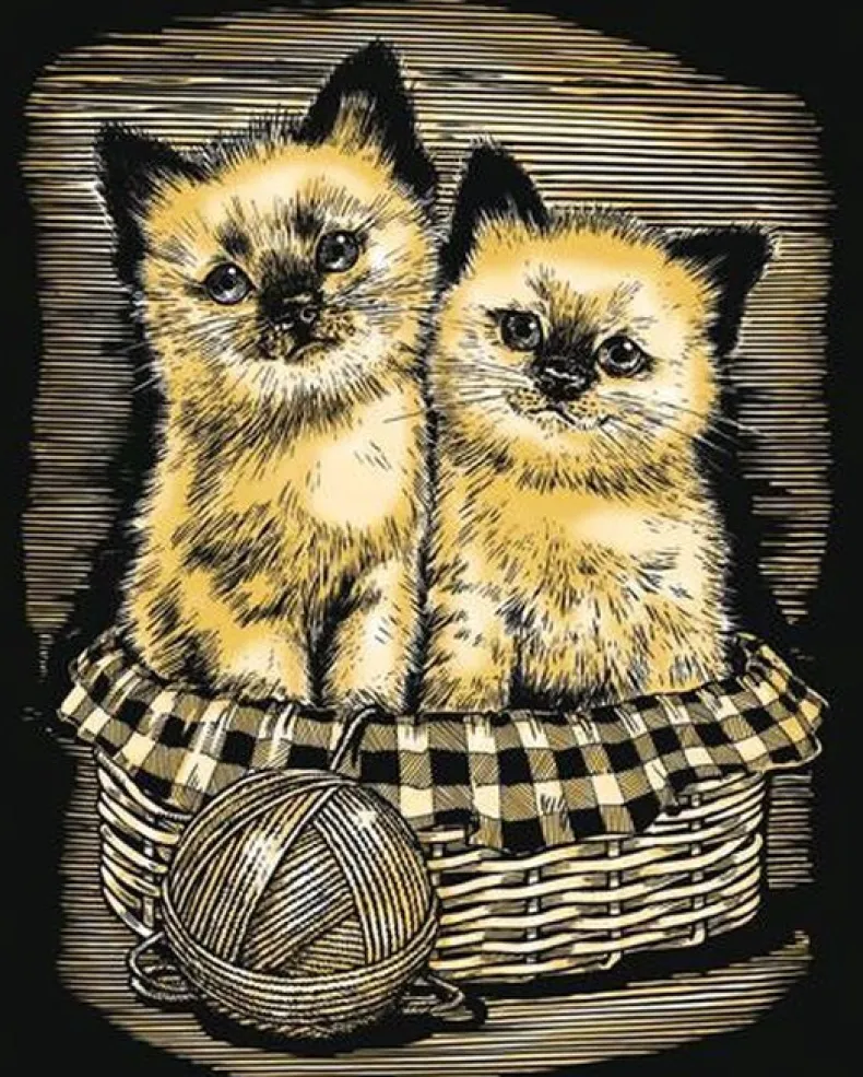 Artfoil Gold Kittens