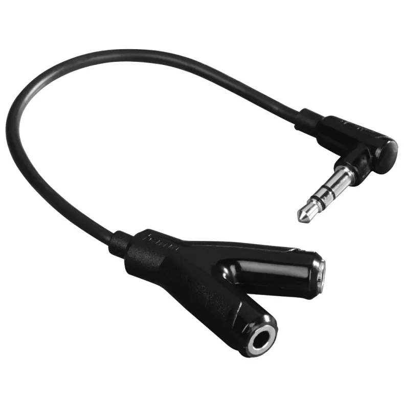 Audio adapter jack 3,5 m - 2 jack 3,5 mm F 0,2 m