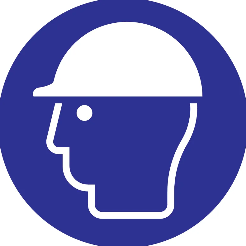 Pictogram veiligheidshelm Ø 18 cm