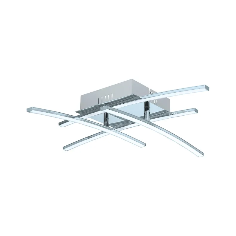 Plafondlamp Nevado LED chroom / wit