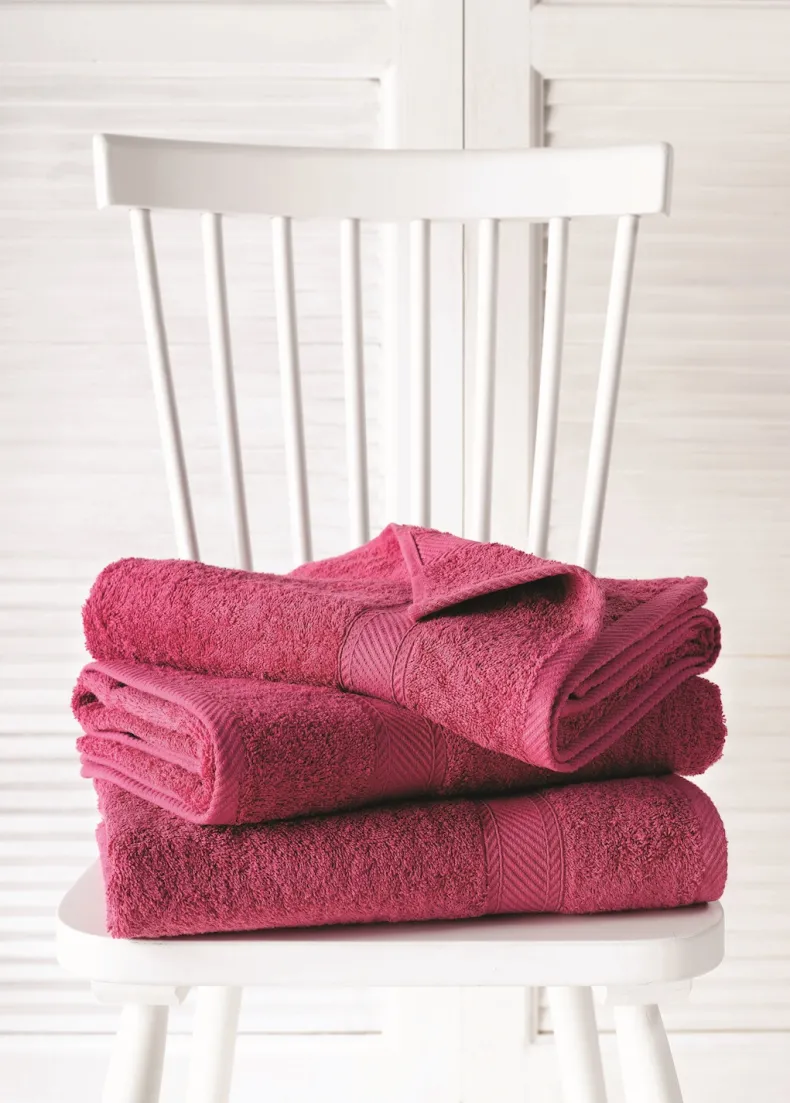 Badlaken 70 x 140 cm carmine