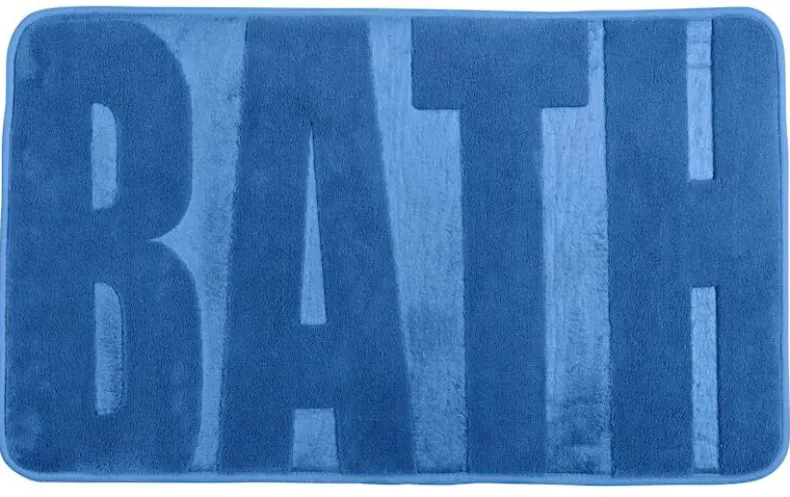 Badmat memory foam fjord blue