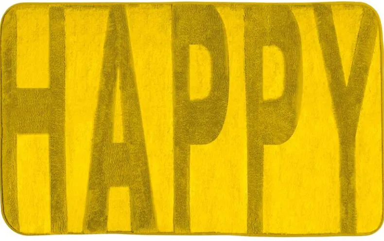 Badmat memory foam mustard yellow