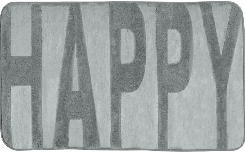 Badmat memory foam concrete grey