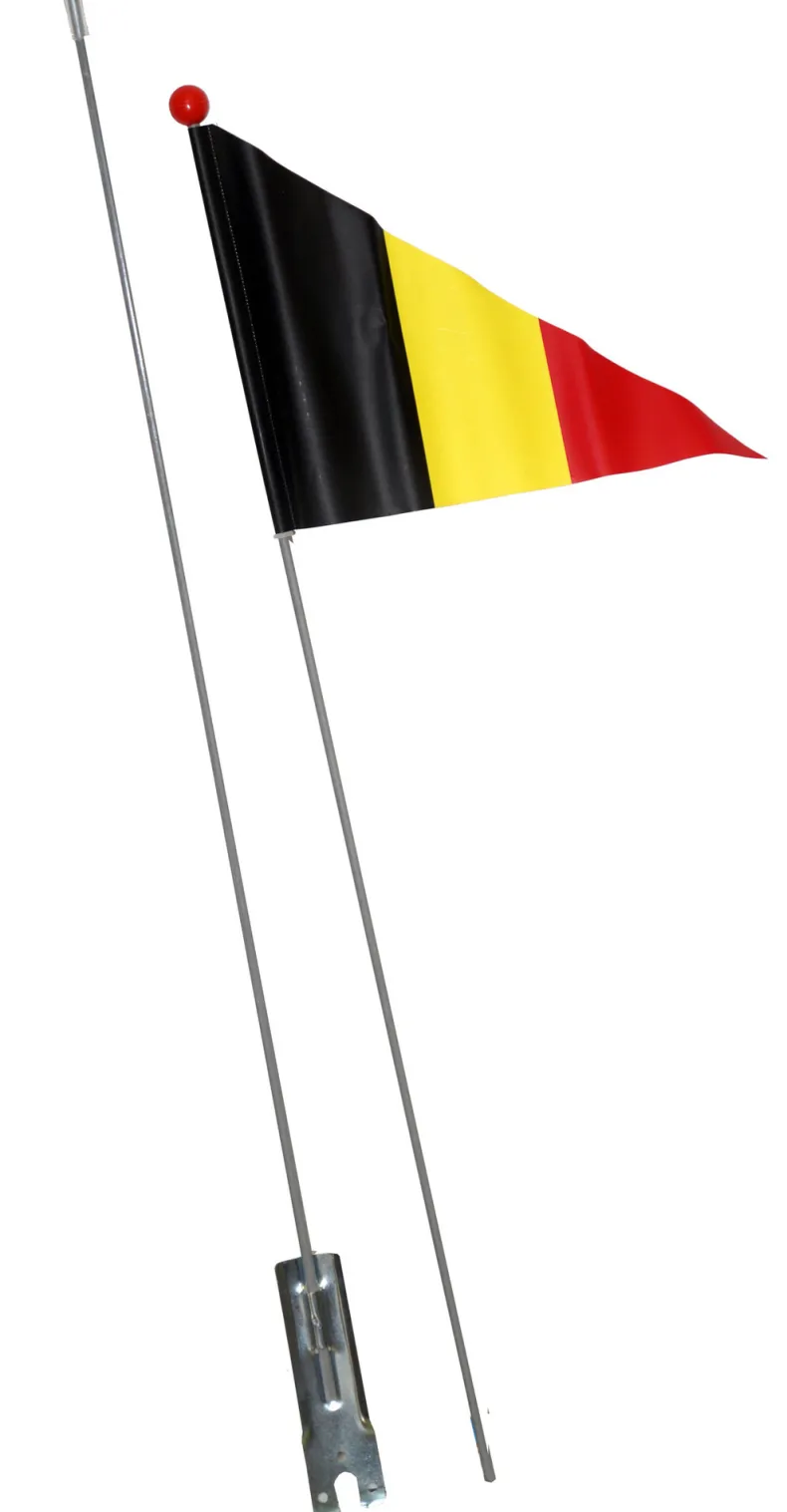 Belgische veiligheidsvlag voor op de fiets.