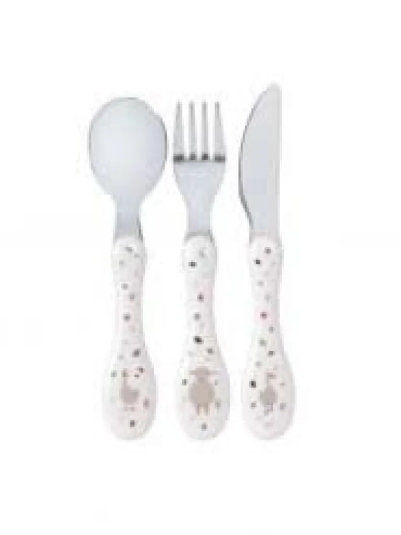 Bestek 3 delig Tiny Farmer Sheep/Goose