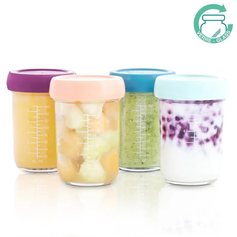 Bewaarpotjes Glas 4x240 ml