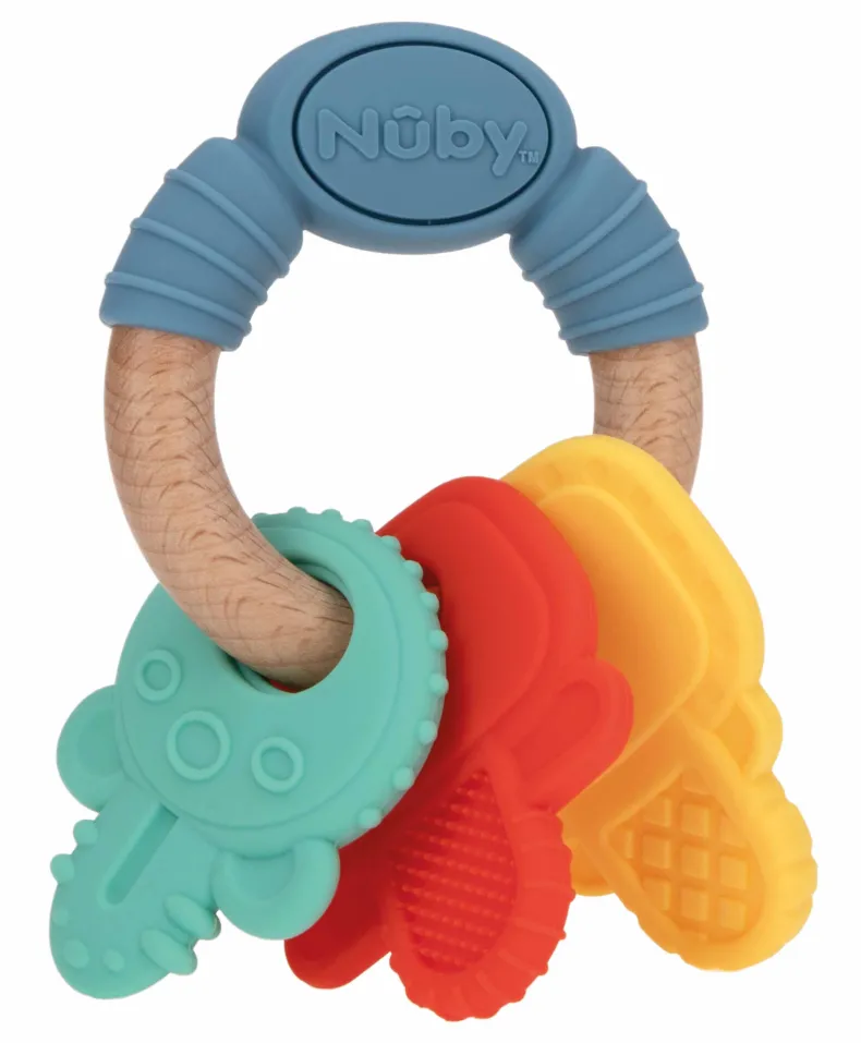 Bijtsleutels hout/silicone