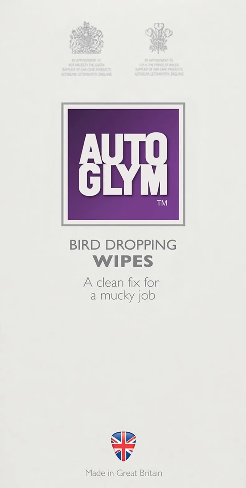 Bird dropping wipes