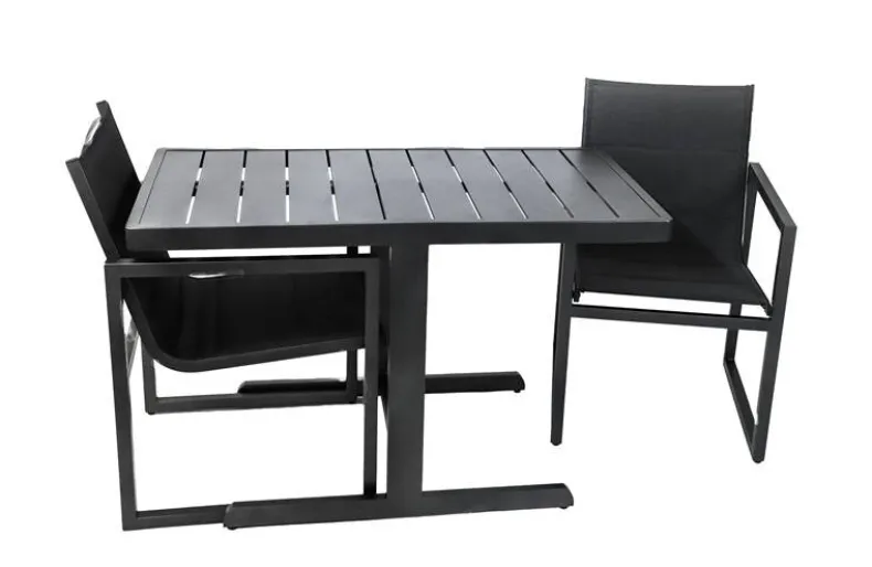 Bistroset Salou aluminium - antraciet