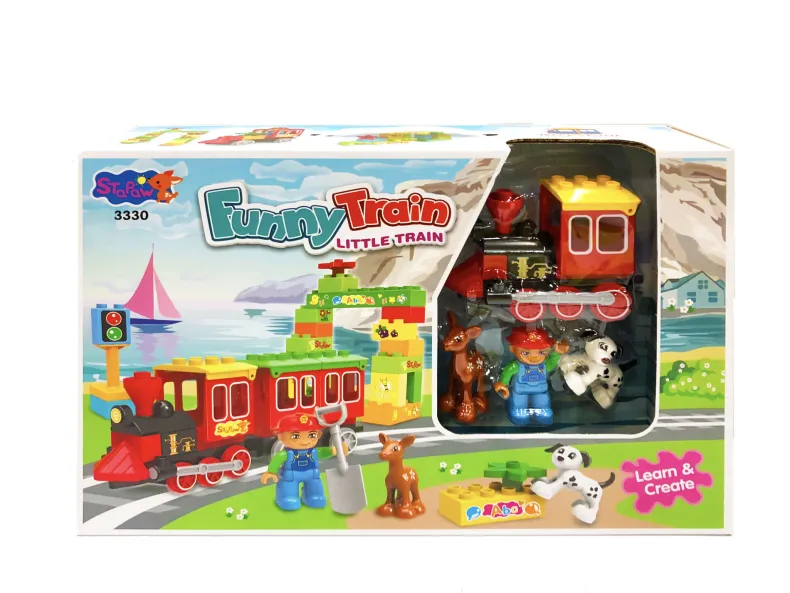 Bouwblokjes trein 41 stuks