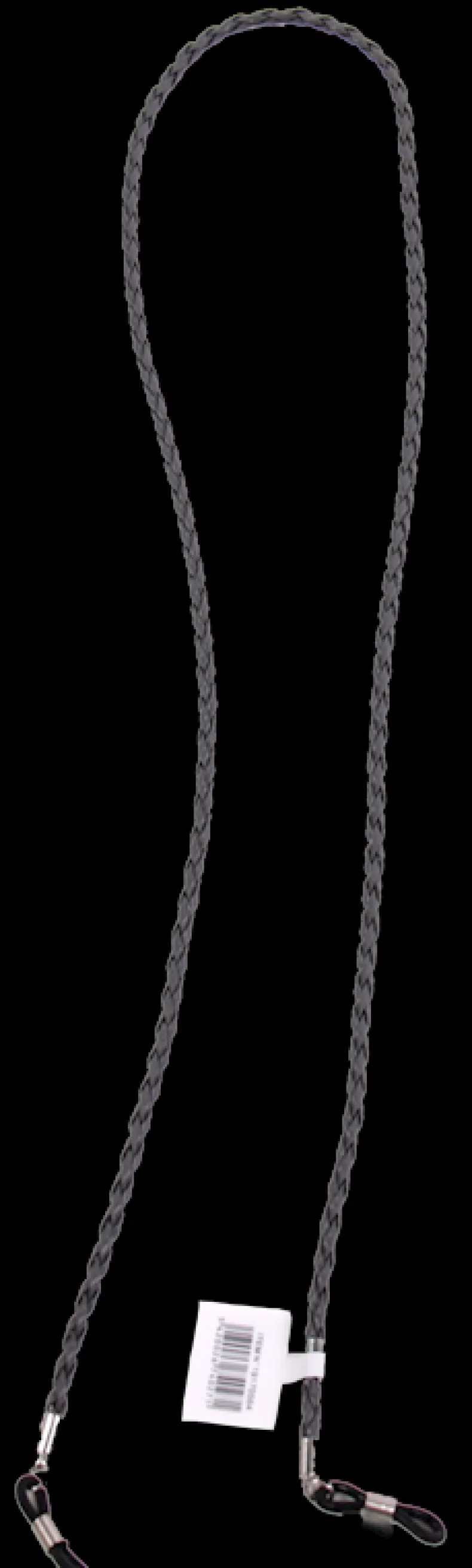 Brillenkoord leer grijs