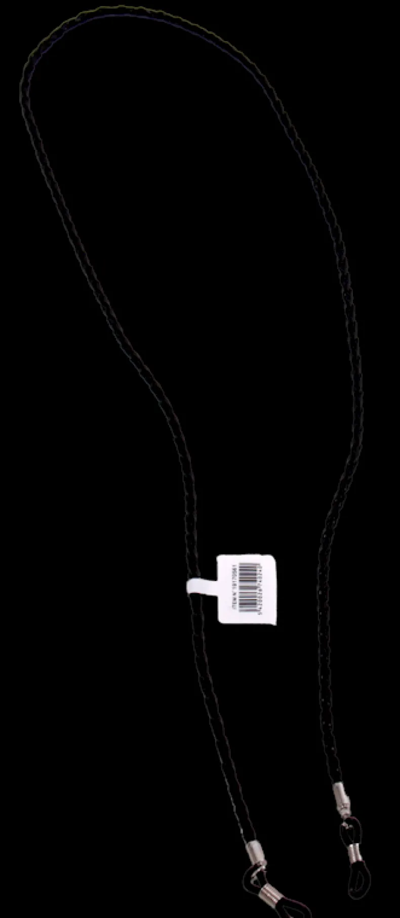 Brillenkoord leer zwart