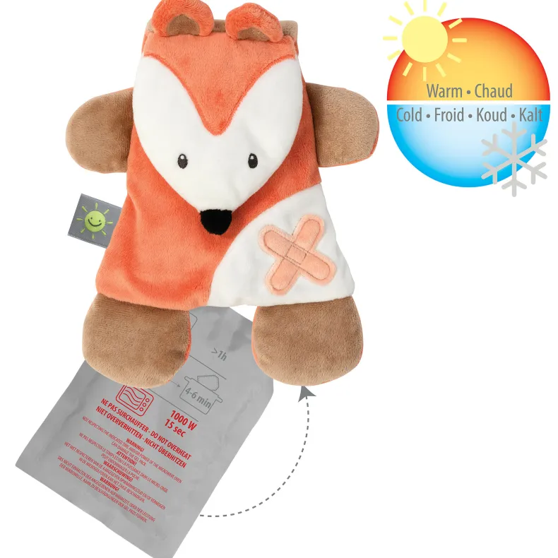 Buddiezzz doudou+gelpack vos