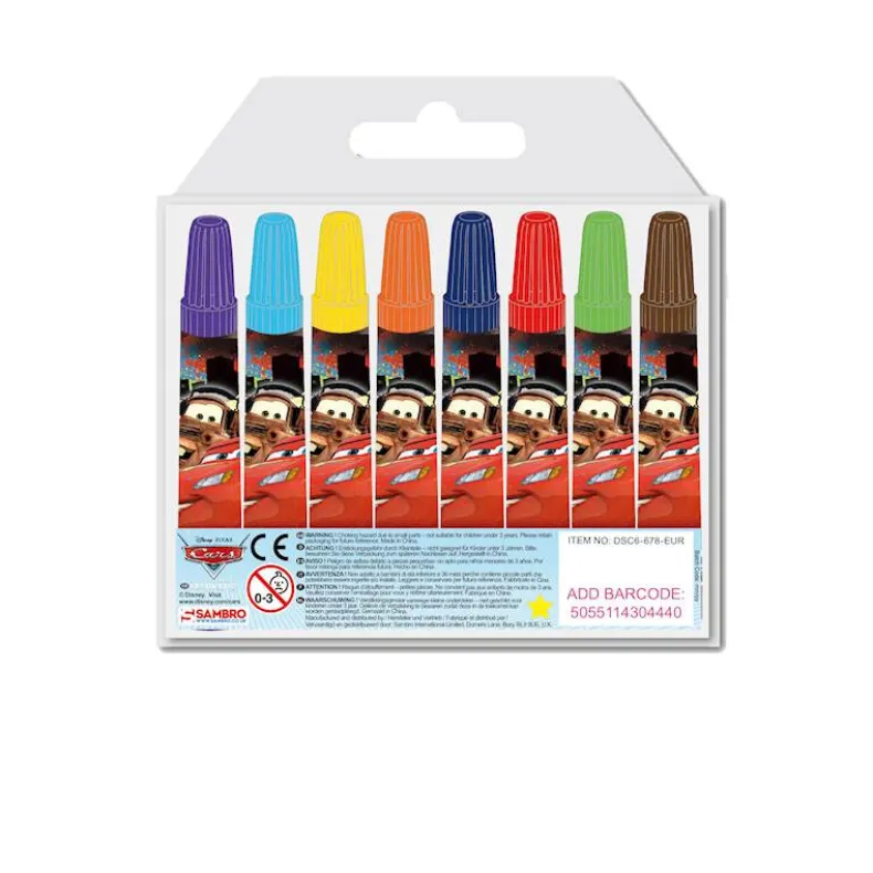 Cars pack with 8 markers