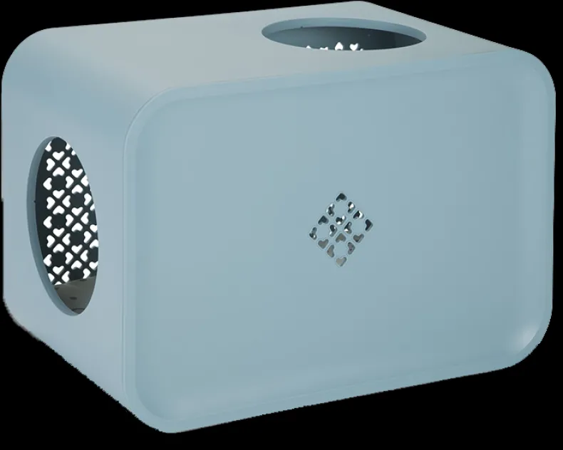 Cat cube sleep stone blue