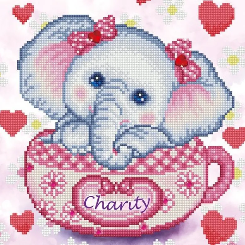 Charity Elephant Diamond Dotz