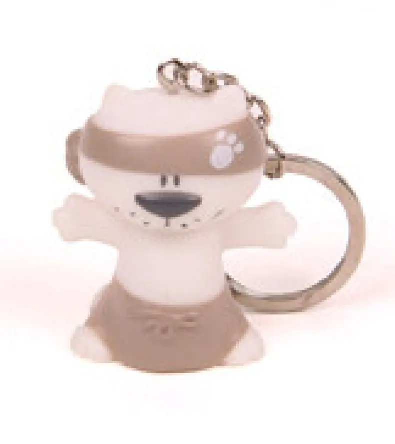 Charly sleutelhanger taupe