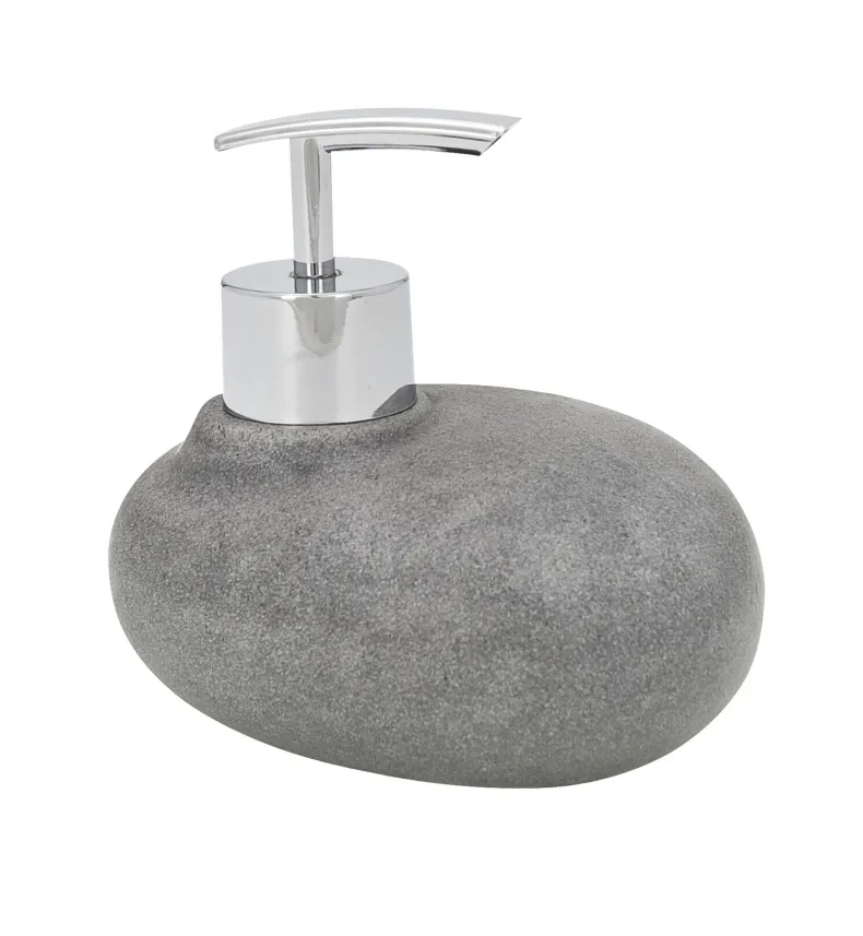 Zeepdispenser Pebble stone grijs