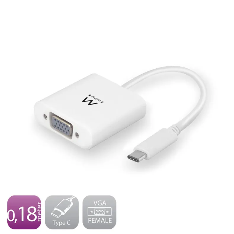 Converter Type-C-Vga F. 0.15M